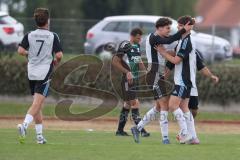 Bezirksliga - Saison 2025/26- TSV Gaimersheim - TSV Ober./Unterh.stadt - Der 0.1 Führungstreffer durch Nail Dizdarevic grau Ober/. Unterh.stadt - jubel - XXXXX - Foto: Meyer Jürgen