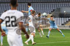 Toto-Pokal 2024; TürkGücü München - FC Ingolstadt 04; Torchance verpasst Sebastian Grönning (11, FCI) Benjamin Kanuric (8, FCI) Haimerl, Deniz (5TGM) Kurija, Dominik (TGM)