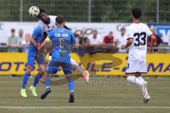 Toto - Pokal - Saison 2024/25 - DJK Hein - FC Ingolstadt 04 -  - Donald Nduka (Nr.27 - FCI) - Agon Jashari (Nr.6 - DJK Hain) - Foto: Meyer Jürgen