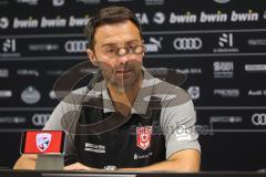 3. Liga; FC Ingolstadt 04 - Hallescher FC; Pressekonferenz Cheftrainer Sreto Ristic (Halle)