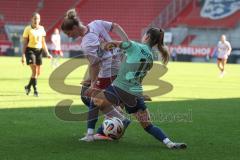 2. Bundesliga Frauen - Saison 2025/26 - FC Ingolstadt 04 Frauen - SC Sand - Theresa Keitel (Nr.7 - FC Ingolstadt Frauen I) - Rotzinger Anne grün SC Sand  - Foto: Meyer Jürgen