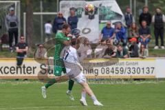Landesliga - Saison 2024/25 - SV Manching - FC Kempten - Maximilian Eberwein (Nr.4 - SV Manching) - Seifert Alexander weiss Kempten  - Foto: Meyer Jürgen