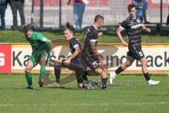 Landesliga - Saison 2024/25 - SV Manching - TSV Schwabmünchen - Johannes Dexl (Nr.13 - SV Manching) - Aschner Maximilian #23 schwarz Schwabmünchen
 - Foto: Meyer Jürgen