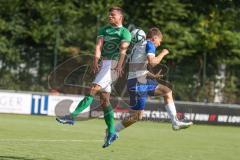 Bezirksliga - Saison 2024/25 - FC Gerolfing - TSV Rohrbach - Leo Zänger (Nr.11 - FC Gerolfing) - Maximilian Merkl weiss Rohrbach - Foto: Meyer Jürgen