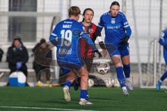 ***2. Bundesliga Frauen - Saison 2025/26 - FC Ingolstadt 04 Frauen - SV Meppen - Stefanie Reischmann (Nr.24 - FC Ingolstadt Frauen I) - Kropp Marleen blau Meppen - Foto: Meyer Jürgen