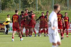 Kreisliga - Saison 2024/25- SV Kasing - TSV Hohenwart - Sanser Calik rot Kasing mit dem 1:0 Führungstreffer - jubel - Foto: Meyer Jürgen