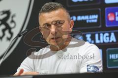 3. Liga; FC Ingolstadt 04 - Alemannia Aachen; Pressekonferenz Interview Cheftrainer Mersad Selimbegovic (AA)