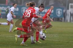 DFB -Pokal Frauen - Saison 2025/26 - FC Ingolstadt 04 Frauen - FC Bayern München - Emma Kusch (Nr.9 - FC Ingolstadt Frauen I) - Dunst Barbara rot Bayern - Foto: Meyer Jürgen