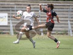 2. Bundesliga Frauen - Saison 2026/27  - FC Ingolstadt 04 Frauen - 1.FCC Turbine Potsdam - Emilie Fähnrich (Nr.5 - FCI Frauen) - Turoczy Anna Maria weiss Potsdam - Foto: Meyer Jürgen