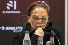 3. Liga; FC Ingolstadt 04 - SC Verl; Interview Pressekonferenz Cheftrainerin Sabrina Wittmann (FCI) 1:1 nachdenklich