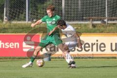 Testspiel - Saison 2025/26 - SV Manching - TSV Gaimersheim -Tobias Vollnhals (Nr.22 - SV Manching) - Hakan Düzgün (Nr.25 - TSV Gaimersheim) - Foto: Meyer Jürgen