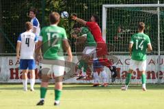 Bezirksliga - Saison 2024/25 - FC Gerolfing - TSV Rohrbach - Niklas Nissl (Nr.10 - FC Gerolfing) - Marco Ziegelmeier Torwart Rohrbach - Foto: Meyer Jürgen