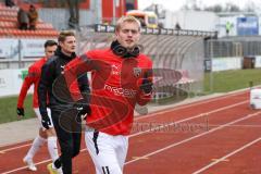 3. Liga; SpVgg Bayreuth - FC Ingolstadt 04; vor dem Spiel Tobias Bech (11, FCI)