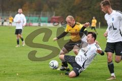 Kreisliga - Saison 2024/25- TSV Lichtenau - FC Mindelstetten - Steven Spieß gelb Lichtenau - Simon Schweiger weiss Mindelstetten - Foto: Meyer Jürgen