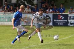 Kreisklasse - Saison 2024/25- TSV Großmehring - SV Oberstimm - Butrint Iberdemaj weiss Oberstimm - Dominic Schüren blau Großmehring - Foto: Meyer Jürgen