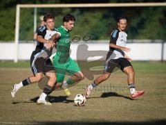 Freundschaftsspiel - Saison 2026/27 - TSV Ober/.Unterhaunstadt - FC Gerolfing  - Leonit Ismajli (Nr.19 - FC Gerolfing) - Enis Kuqanaj grau Ober./Unterh.stadt  - Foto: Meyer Jürgen