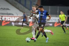 3. Liga - Saison 2026/27 - Waldhof Mannheim - FC Ingolstadt 04 - Lars Lokotsch (Nr.13 - FCI) - Claudio Kammerknecht (Nr.15 - Waldhof Mannheim) - Foto: Meyer Jürgen