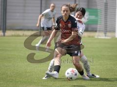2. Bundesliga Frauen - Saison 2026/27  - FC Ingolstadt 04 Frauen - 1.FCC Turbine Potsdam - Matsubara Yuna weiss Potsdam - Stefanie Reischmann (Nr.24 - FCI Frauen) - Foto: Meyer Jürgen
