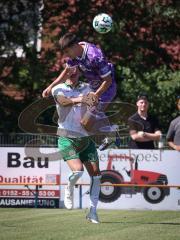 Testspiel - Saison 2026/27 - VFB Eichstätt - FC Ingolstadt 04 - Georgios Antzoulas (Nr.6 - FCI) - Pascal Schittler (Nr.32 - VFB Eichstätt) - Foto: Meyer Jürgen
