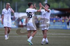 Toto - Pokal - Saison 2024/25 - DJK Hein - FC Ingolstadt 04 -  - Der 0:4 Treffer durch Valentin Hoti (Nr.36 - FCI) - jubel - Emre Gül (Nr.5 - FCI)- Foto: Meyer Jürgen