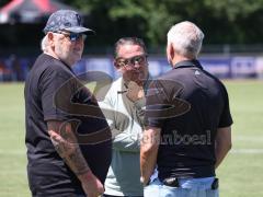 Testspiel - Saison 2026/27 - VFB Eichstätt - FC Ingolstadt 04 - Scouting/Kaderplanung Rigo Hof (FCI) mitte - Vorsitzender des Vorstandes Peter  Jackwerth (FCI) - Geschäftsführer Sport/Kommunikation Harald Gärtner (FCI)  - XXXXX - Foto: Meyer Jürgen