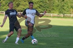 Bezirksliga - Saison 2025/26 - TSV Ober./Unterhaunstadt - VFR Garching - Manuel Hunner (Nr.11 - TSV Ober-/Unterh.stadt) - Staas Mitko schwarz Garching - Foto: Meyer Jürgen