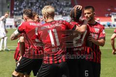 3. Liga; FC Ingolstadt 04 - SV Elversberg; Tor Jubel Treffer Moussa Doumbouya (27, FCI) Tobias Bech (11, FCI) Visar Musliu (16, FCI) Patrick Schmidt (9, FCI) Tim Civeja (8, FCI)