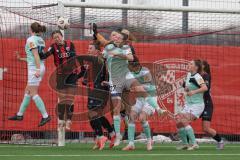 2. Bundesliga Frauen - Saison 2025/26 - FC Ingolstadt 04 Frauen - SG Andernach - Torwart Anna-Lena Daum (Nr.22 - FC Ingolstadt Frauen I) - Katharina Reikersdorfer (Nr.20 - FC Ingolstadt Frauen I) - Anna-Lena Fritz (Nr.19 - FC Ingolstadt Frauen I) - Müller