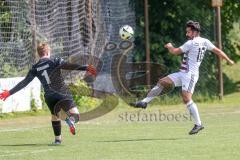Kreisliga - Saison 2024/25- SV Kasing - TSV Kösching-  - Sanser Calik weiss Kasing - Michael Zimmermann Torwart Kösching - Foto: Meyer Jürgen
