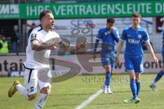 3. Liga; SV Meppen - FC Ingolstadt 04; Tor Jubel Treffer 0:1 Patrick Schmidt (9, FCI) mit dem Kopf