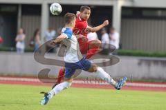 Bezirksliga - Saison 2024/25 - FC Fatih Ingolstadt - TSV Rohrbach -  Eduard Hardok (Nr.3 - FC Fatih) - Gabriel Niedermeir weiss Rohrbach - Foto: Meyer Jürgen