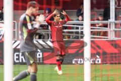 3. Liga; FC Ingolstadt 04 - 1. FC Saarbrücken; Yann Sturm (7, FCI) Tor Jubel Treffer 2:1 Siegtreffer