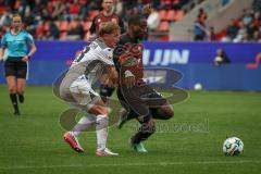 3. Liga - Saison 2026/27 - FC Ingolstadt 04 - SV Wehen Wiesbaden - Joseph Ganda (Nr.16 - FCI) - Fabian Greilinger (Nr.18 - Wehen/Wiesbaden) - Foto: Meyer Jürgen
