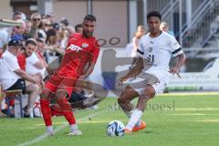 3. Liga; FC Ingolstadt 04 - Trainingslager, Testspiel, FC Kottern; Zweikampf Kampf um den Ball David Udogu (47, FCI)