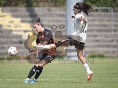 2. Bundesliga Frauen - Saison 2026/27  - FC Ingolstadt 04 Frauen - 1.FCC Turbine Potsdam - Anna-Lena Fritz (Nr.19 - FCI Frauen) - Dias de Souza Thalia weiss Potsdam - Foto: Meyer Jürgen