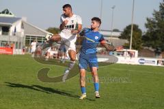 Bezirksliga - Saison 2024/25- TSV Gaimersheim - SVN München - Benjamin Anikin (Nr.11 - TSV Gaimersheim) - Kerem Tokdemir blau München - Foto: Meyer Jürgen