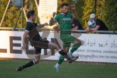 Bezirksliga - Saison 2025/26 - FC Gerolfing - TSV Rohrbach - Andreas Maier schwarz Rohrbach - Marko Miskovic (Nr.4 - FC Gerolfing) - Foto: Meyer Jürgen