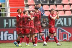 3. Liga; FC Ingolstadt 04 - SV Waldhof Mannheim; Tor Jubel Treffer 2:0 Marcel Costly (22, FCI) Fredrik Carlsen (8, FCI) Mattis Hoppe (2, FCI) Emre Gül (5, FCI) Simon Lorenz (32, FCI) Georgios Antzoulas (6, FCI)
