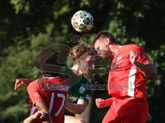 Landesliga - Saison 2026/27 - SV Manching - FC Memmingen II - Dominik Juric (Nr.19 - SV Manching) - Tezcan Mustafa rot Memmingen - Foto: Meyer Jürgen