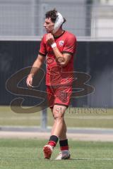 * Testspiel - Saison 2025/26 - FC Ingolstadt 04 - SpVgg Bayreuth - Ognjen Draculic (Nr.30 - FC Ingolstadt 04) mit Kopfverband - XXXXX - Foto: Meyer Jürgen