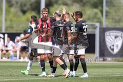 Testspiel; 3. Liga; FC Ingolstadt 04 - SSV Ulm; Tor Jubel Treffer Dennis Borkowski (7, FCI) Ausgleich 1:1 Benjamin Kanuric (8, FCI) Pascal Testroet (37, FCI) David Kopacz (29, FCI)