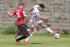 A-Junioren - DFB Pokal  - Saison 2024/25 - A-Junioren - FC Ingolstadt 04 - Hannover 96 - Drakulic Ognjen weiss FCI - Lange Anton rot Hannover - Foto: Meyer Jürgen