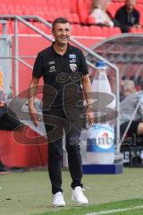 3. Liga; FC Ingolstadt 04 - SSV Ulm 1846; Cheftrainer Michael Köllner (FCI) an der Seitenlinie, Spielerbank