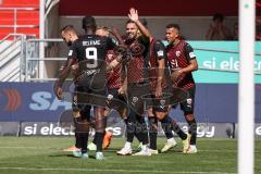 3. Liga; FC Ingolstadt 04 - Hallescher FC; Marcel Costly (22, FCI) Tor Jubel Treffer Pascal Testroet (37, FCI) Daouda Beleme (9, FCI) David Kopacz (29, FCI)