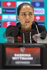 DFB-Pokal; FC Ingolstadt 04 - 1. FC Kaiserslautern; Pressekonferenz Interview Cheftrainerin Sabrina Wittmann (FCI)