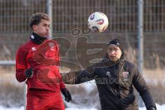 3. Liga - Saison 2025/26 - FC Ingolstadt 04 - Trainingsauftakt nach der Winterpause - Yann Sturm (Nr.7 - FCI) - Jannick Schmidt (FCI) - Foto: Meyer Jürgen