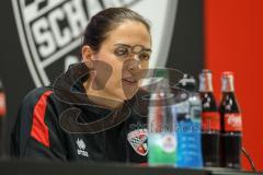 3. Liga; FC Ingolstadt 04 - SSV Ulm; Interview Pressekonferenz Cheftrainerin Sabrina Wittmann (FCI)