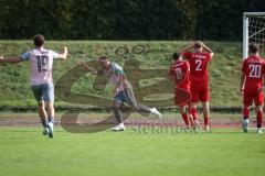 Kreisliga - Saison 2026/27 - SV Zuchering - VFB Eichstätt II - Der 0:1 Führungstreffer durch Johannes Hallmeier rosa Eichstätt II  - jubel - XXXXX - Foto: Meyer Jürgen