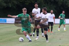 Bezirksliga - Saison 2024/25- FC Fatih - FC Gerolfing -  - Lukas Achhammer (Nr.9 - FC Gerolfing) - Hugo Da Silva Lopes weiss Fatih - Foto: Meyer Jürgen