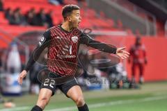 3. Liga; FC Ingolstadt 04 - Erzgebirge Aue; Marcel Costly (22, FCI) schreit